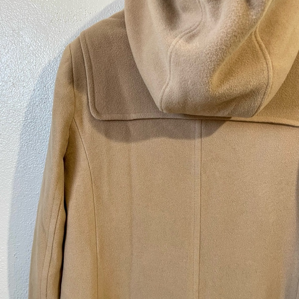 VTG Lauren Ralph Lauren Wool Cashmere Toggle Duffle Coat Womens Sz 12 Hooded Lng - Picture 14 of 16